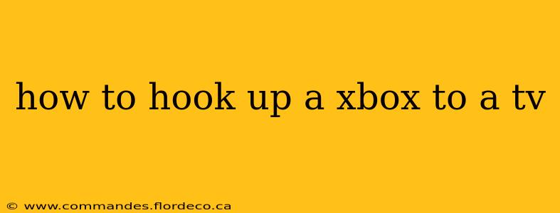 how to hook up a xbox to a tv