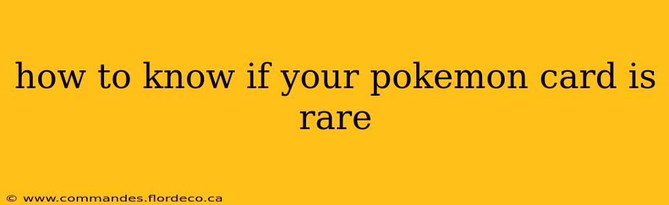 how to know if your pokemon card is rare
