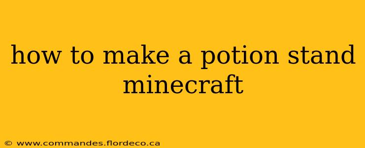 how to make a potion stand minecraft