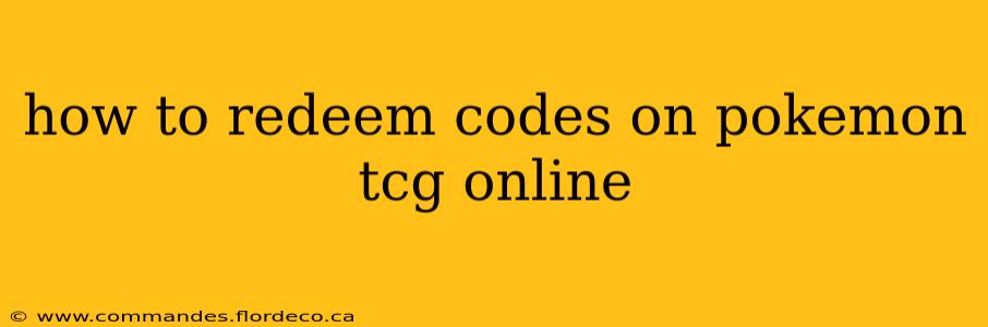 how to redeem codes on pokemon tcg online