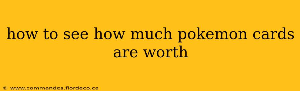 how to see how much pokemon cards are worth
