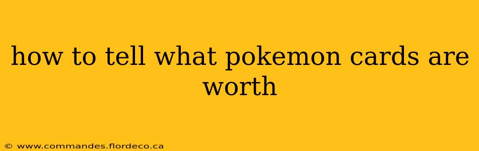 how to tell what pokemon cards are worth