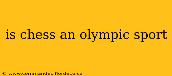 is chess an olympic sport