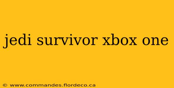 jedi survivor xbox one