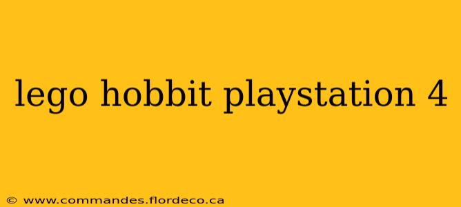lego hobbit playstation 4