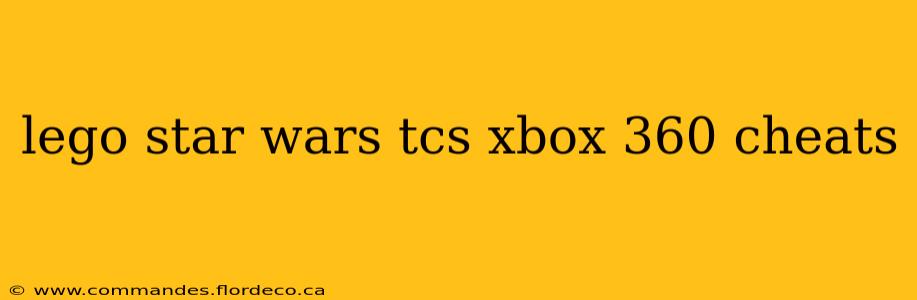 lego star wars tcs xbox 360 cheats