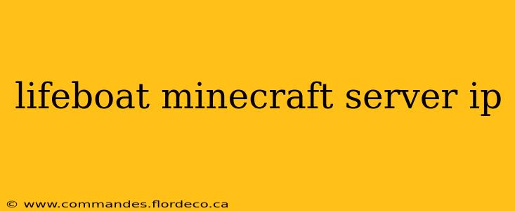 lifeboat minecraft server ip