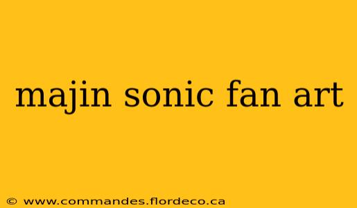 majin sonic fan art