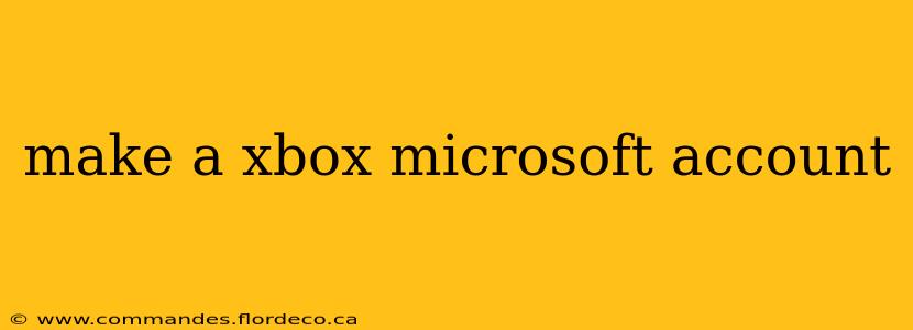 make a xbox microsoft account