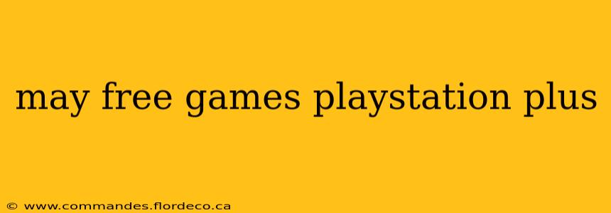 may free games playstation plus