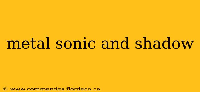 metal sonic and shadow