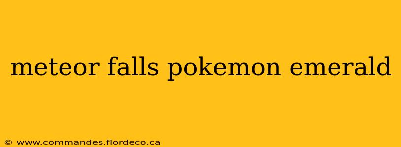 meteor falls pokemon emerald
