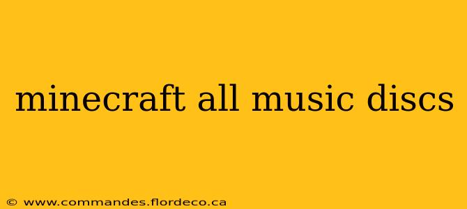 minecraft all music discs