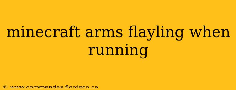 minecraft arms flayling when running