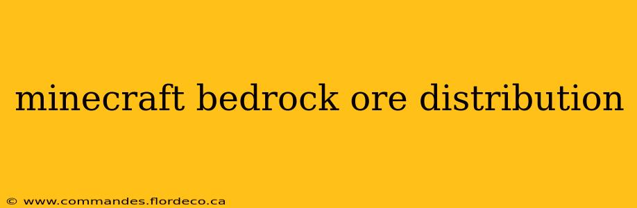 minecraft bedrock ore distribution