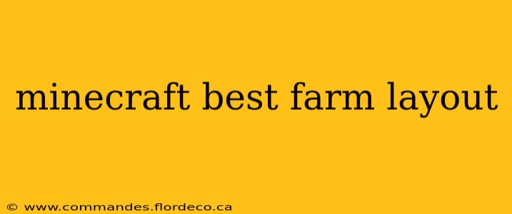 minecraft best farm layout