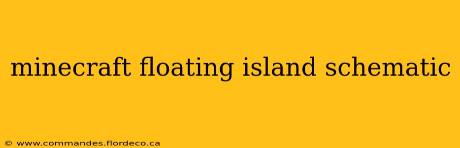 minecraft floating island schematic
