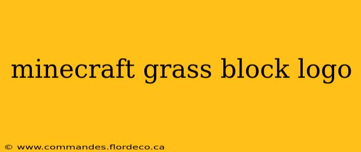minecraft grass block logo