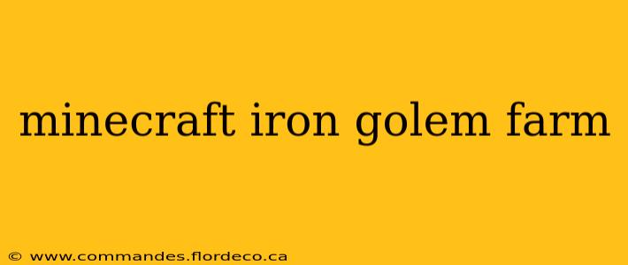 minecraft iron golem farm