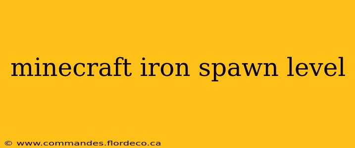 minecraft iron spawn level