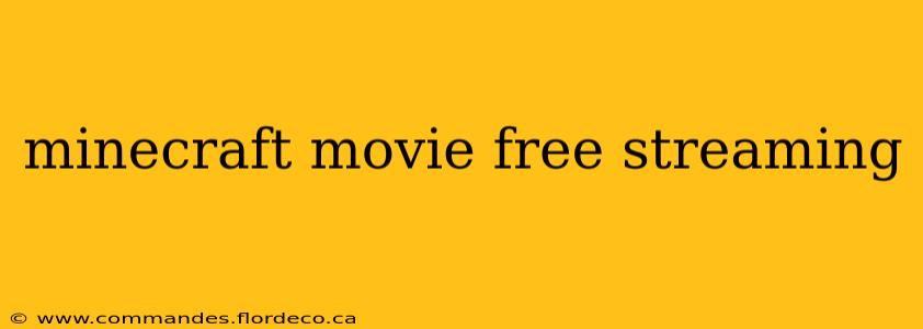 minecraft movie free streaming