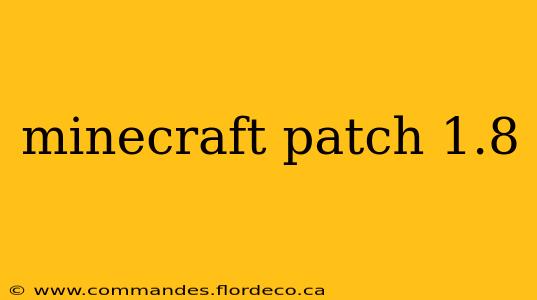 minecraft patch 1.8