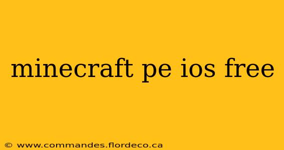 minecraft pe ios free