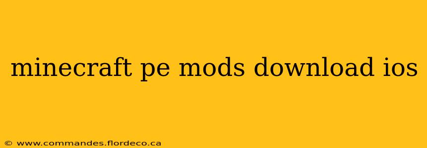 minecraft pe mods download ios