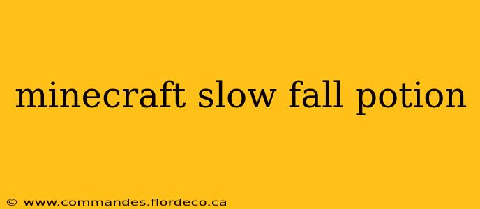 minecraft slow fall potion