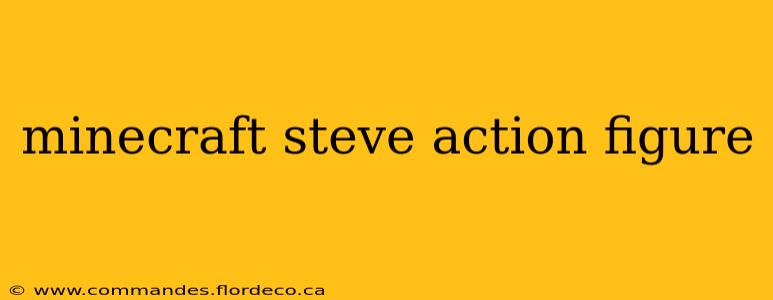 minecraft steve action figure