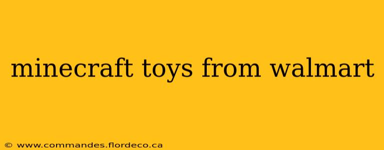 minecraft toys from walmart