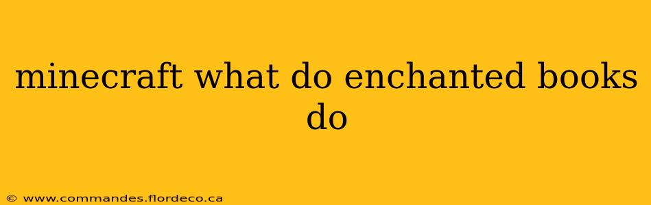 minecraft what do enchanted books do