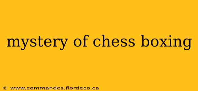 mystery of chess boxing