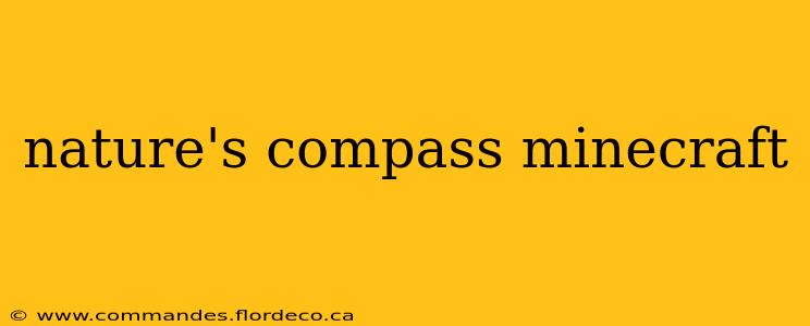 nature's compass minecraft