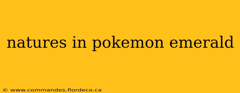 natures in pokemon emerald