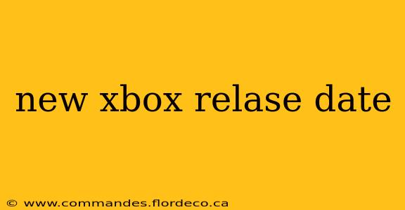 new xbox relase date