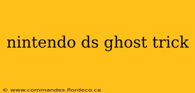 nintendo ds ghost trick