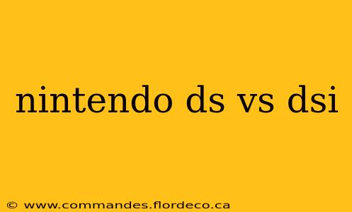 nintendo ds vs dsi