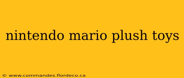nintendo mario plush toys