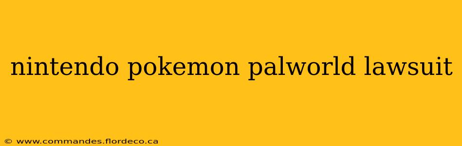 nintendo pokemon palworld lawsuit