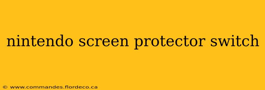 nintendo screen protector switch