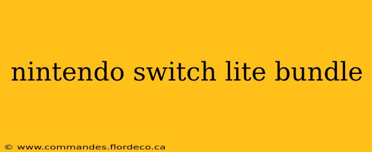 nintendo switch lite bundle