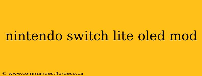 nintendo switch lite oled mod