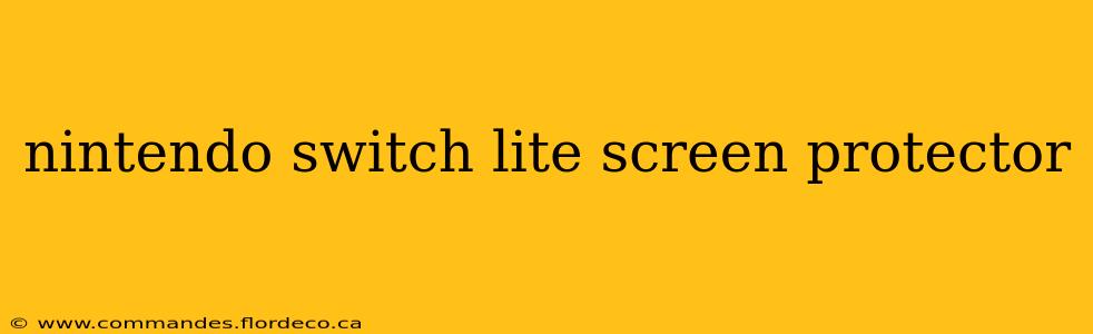 nintendo switch lite screen protector