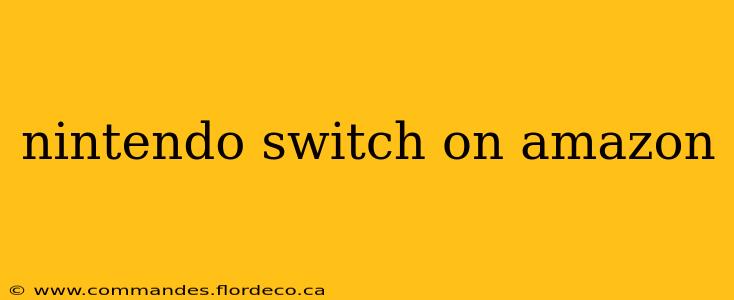 nintendo switch on amazon