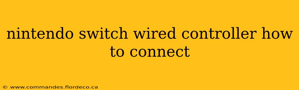 nintendo switch wired controller how to connect