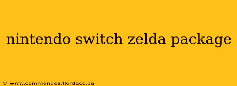 nintendo switch zelda package