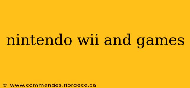 nintendo wii and games