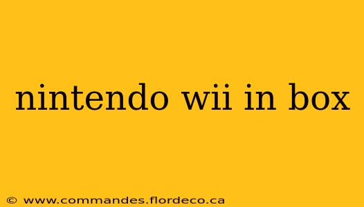 nintendo wii in box