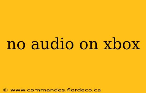 no audio on xbox